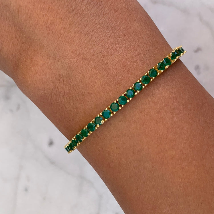 Green deals emerald bracelet